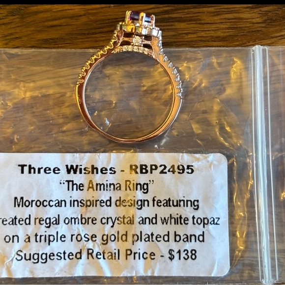 Ring Bomb Party Retro Three Wishes Collection Ring Size 8 RBP2495 - Picture 3 of 3